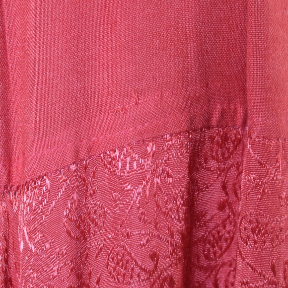 Mamta Women's One Size Maxi Skirt- Burnt Orange - Picture 3 of 6